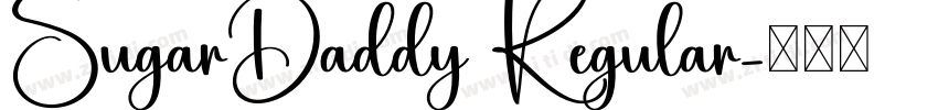 SugarDaddy Regular字体转换